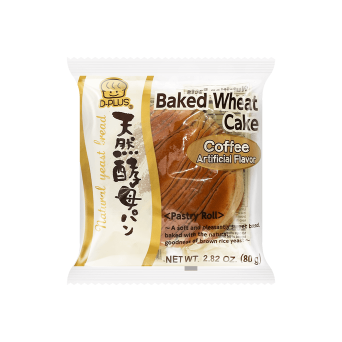 【全美超低价】日本D-PLUS 天然酵母持久保鲜面包 咖啡味 80g