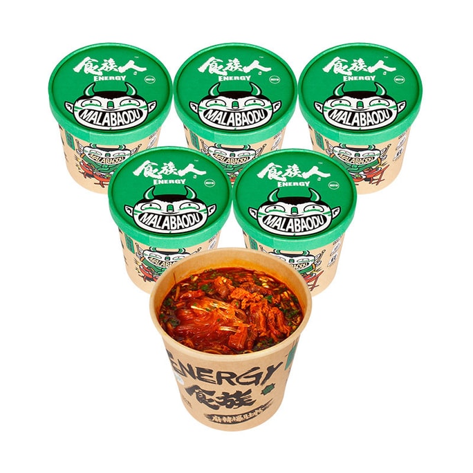 Mala Baodu Spicy Tripe Instant Noodles - 6 Cups* 5.29oz, Packaging May Vary
