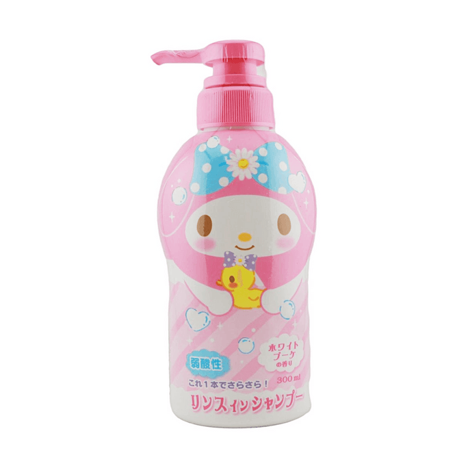 Shampoing 2-en-1 avec revitalisant 10,14 fl oz 【Shampoing 2-en-1 avec revitalisant】【Faiblement acide】【Parfum bouquet blanc】