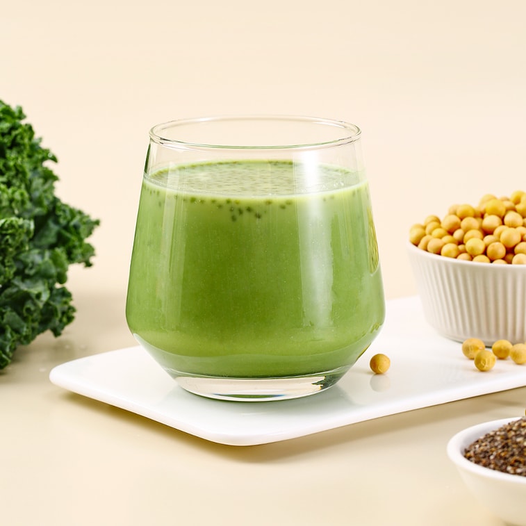 【中国直送】瀋陽山【自己規律のパートナー】ケールピュアチアシード豆乳パウダー 245g 栄養価の高い青汁代替粉末 朝食ドリンク【フィットネスと満腹感に必須】 4