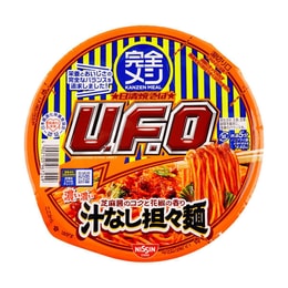 日本NISSIN日清 UFO飛碟炒麵 濃鬱芝麻醬花椒味 無汁擔擔麵 128g