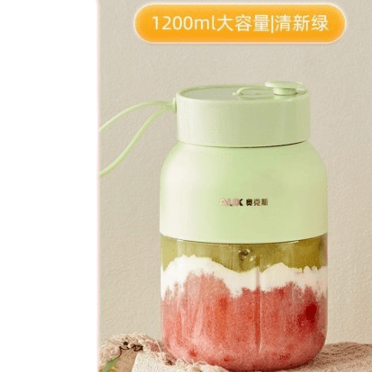 AUX ポータブルジューサー（電動ミニアイスクラッシャー付き）（爽やかなグリーン）（1パック） 3