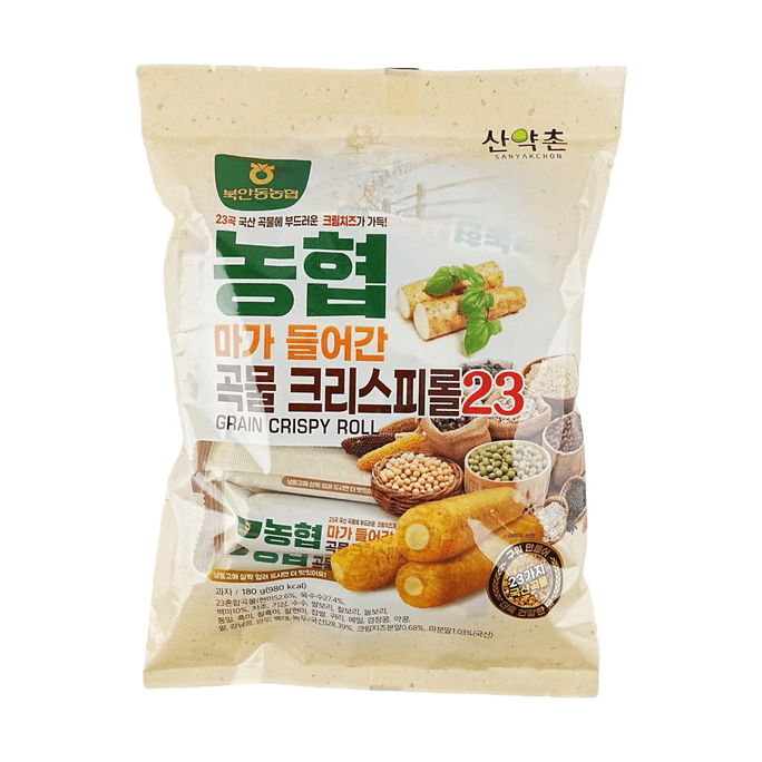 韩国WELLHEIM 23种谷物棒 粗粮能量卷 180g