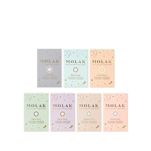 【日本直邮】日本 MOLAK  月抛美瞳 2片装 Dark Peony 暗香芍药(棕色系 橄榄色系) 着色直径13.6mm 预定3-5天日本直发 度数 -7.00(700)