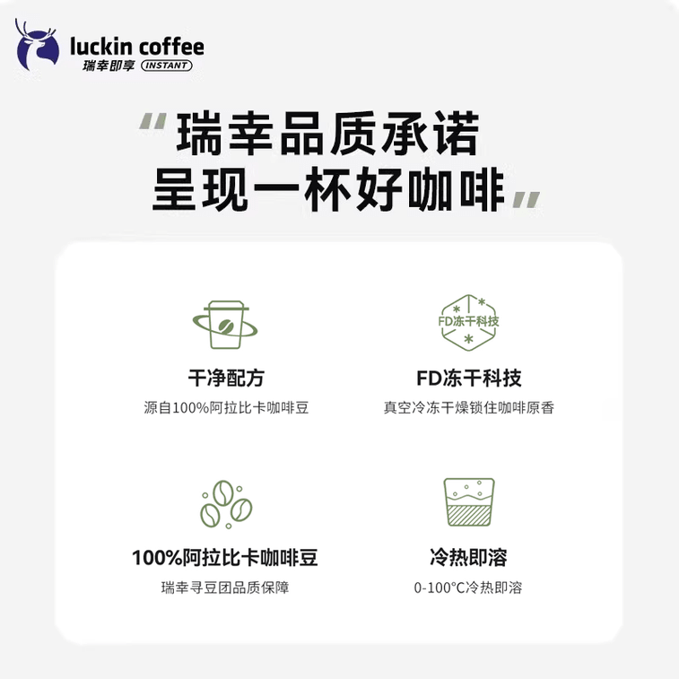 【中国直送】ラッキンコーヒー フリーズドライインスタントコーヒー 03＆04 濃縮ミックスストックパック（60個入り）（138g）【濃厚で芳醇な香り】 4