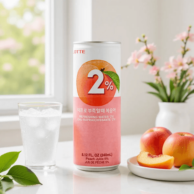 Refreshing Water 2% Peach Juice 8.11 fl oz