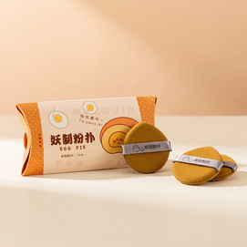 妖制 经典蛋黄派气垫粉扑 干湿两用化妆绵 底妆服帖 水滴形*3枚【小红书博主推荐【小红书博主推荐】55mm*55mm*8mm