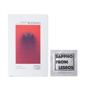 萨福 SAPPHOFROMLESBOS 自然力系列日光眷宠 玻尿酸润滑成人情趣用品les女用指套 1盒装(12只)