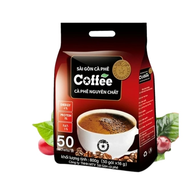 [중국 직배송] 베트남 SAGOCOFFEE 사이공 인스턴트 커피 오리지널 맛 50개 16g 800g