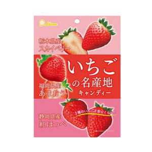 【日本直邮】 日本 LION 狮王 期间限定 草莓名产地集结 草莓硬糖 71g