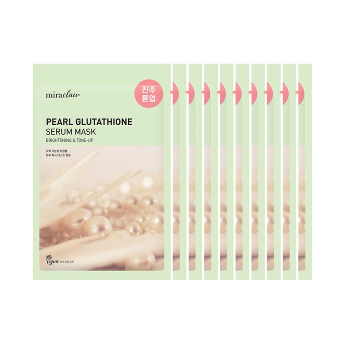 Miraclair Pearl Glutathione Serum Mask 10 Pack