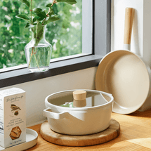 【피카 5피스 세트】1.7qt 소스팬, 4qt 스톡팟, 9인치 프라이팬, 2개의 유리 뚜껑