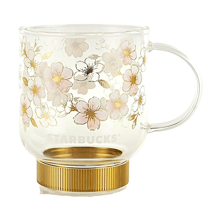 SAKURA2026 Heat-Resistant Glass Mug Golden Pattern 355ml 6