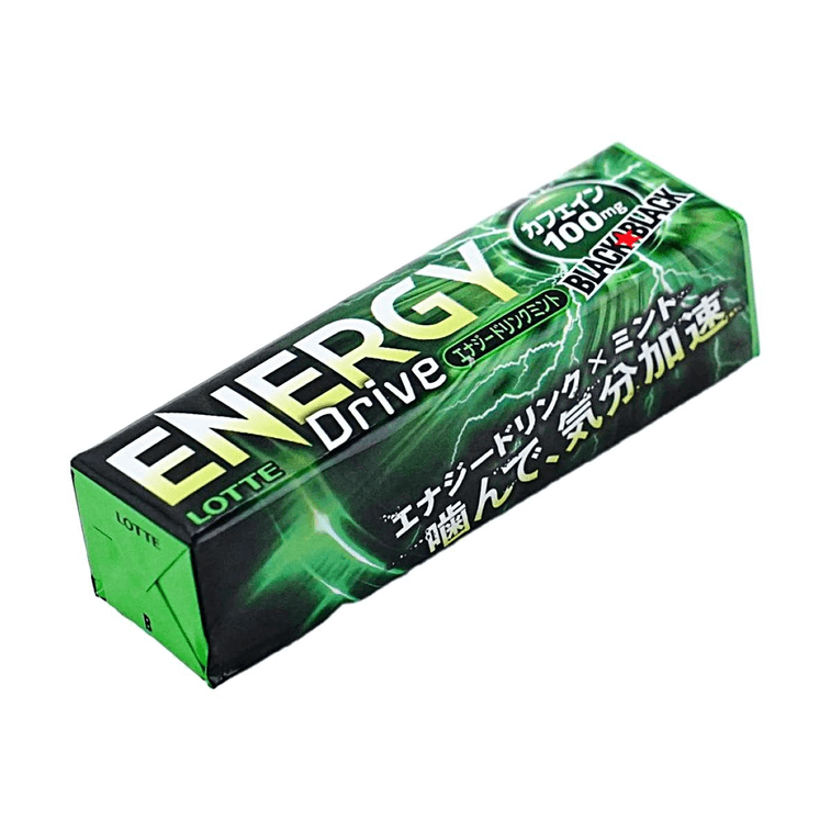 Black Black Energy Drive Chewing Gum, Energy Drink Mint Flavor, 0.9 oz【Contains 100mg Caffeine】 5