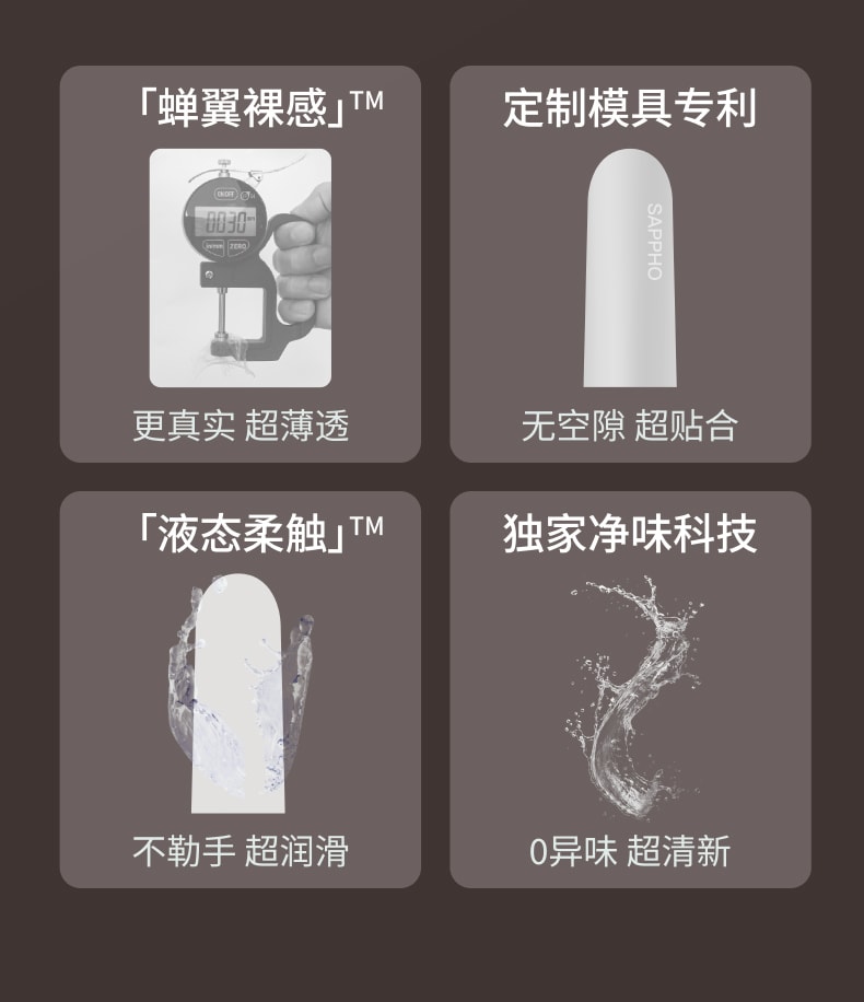 薩福 重磅新品「克蘇魯」多重紋理醫用女同 情趣手指套成人一次性用品 12隻裝