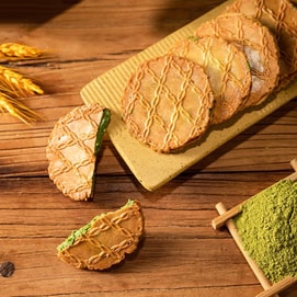 抹茶入りパンケーキクッキー 3.95オンス【最高級抹茶パウダー】【京都百年ブランド】