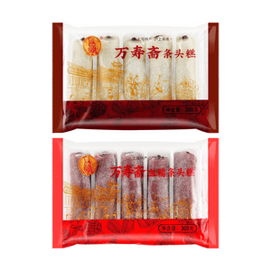 万寿斋 条头糕 原味300g+血糯米味300g【2口味组合装】【柔润绵密 Q软香糯】