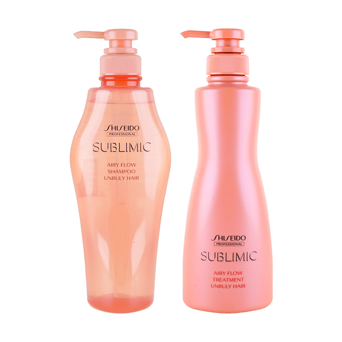 SUBLIMIC Airy Flow Treatment 500g +Shampoo 500ml For Unruly Hair