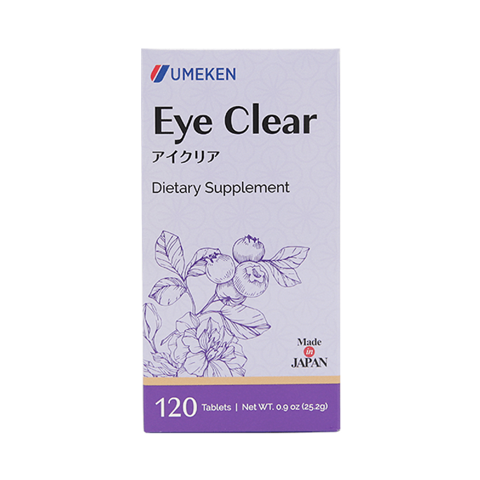 【日本產】新升級 UMEKEN Eye Clear護眼丸 2個月量 【30+打工人對抗視疲勞必備!】【熬夜加班黨必囤👩‍💻葉黃素+花青素雙配方守護視力】【 💛熬夜這顆天系護眼小蟲】