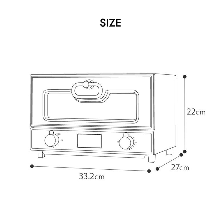 日本TOFFY  烤箱烤面包机 100~230℃可调节 灰色 4