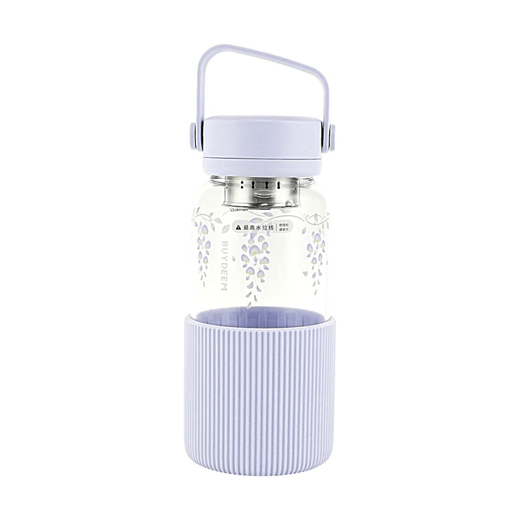 Portable Glass Tea Bottle, 630ml, Purple Wisteria CD1009 13