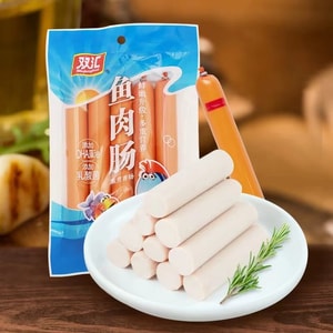 双汇 鲜嫩爽滑鱼肉肠 250克 粗肠5只装 短保 添加DHA 即食零食香肠 泡面火腿肠