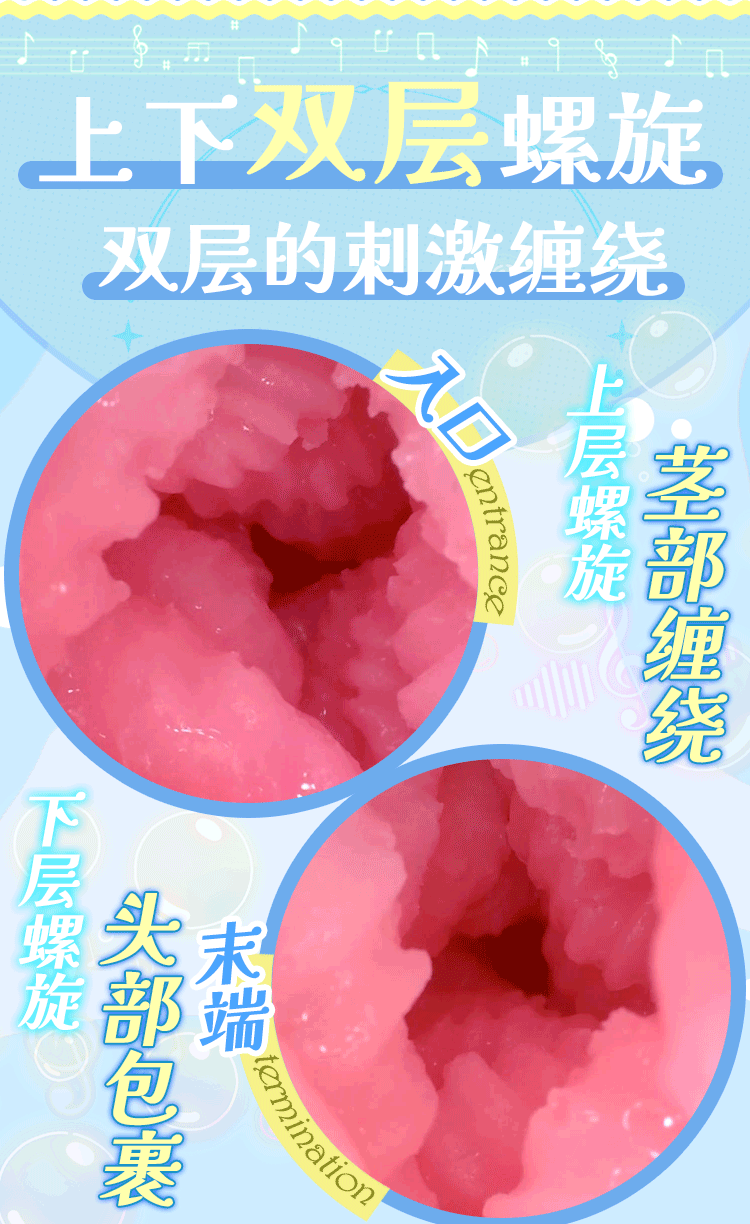 【中国直邮】 杯多多 缠穴人鱼姬飞机杯 猎奇重口味刺激名器成人男用隐蔽型圣杯1个装