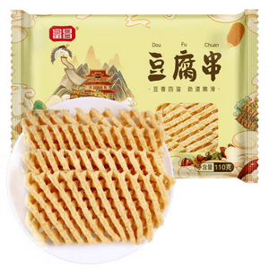 [중국 직송] 푸창 두부꼬치 난초꼬치 건두부닭소스콩꼬치 훠궈 매운 훠궈재료 110g