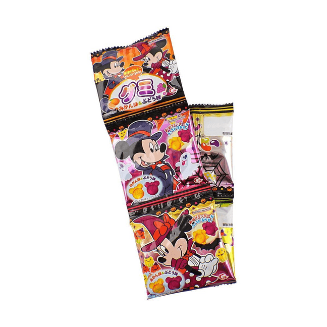 日本HEART xDISNEY 迪士尼造型软糖 橘子味+葡萄味 56g*4连包【动漫好物】