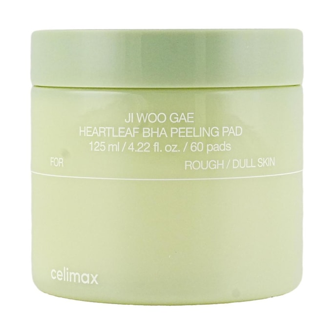Ji Woo Gae Heartleaf BHA Peeling Pad, 60pads - Exfoliation, Flake-Erase