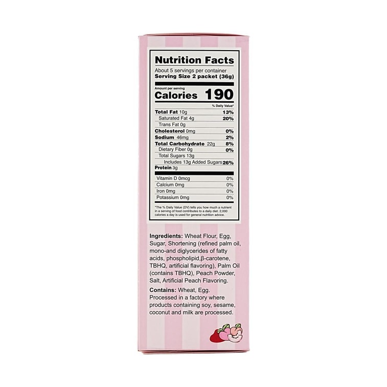 Sanrio Hello Kitty Double Flavor Egg Rolls Peach and Original Flavor, 5.71 oz 4