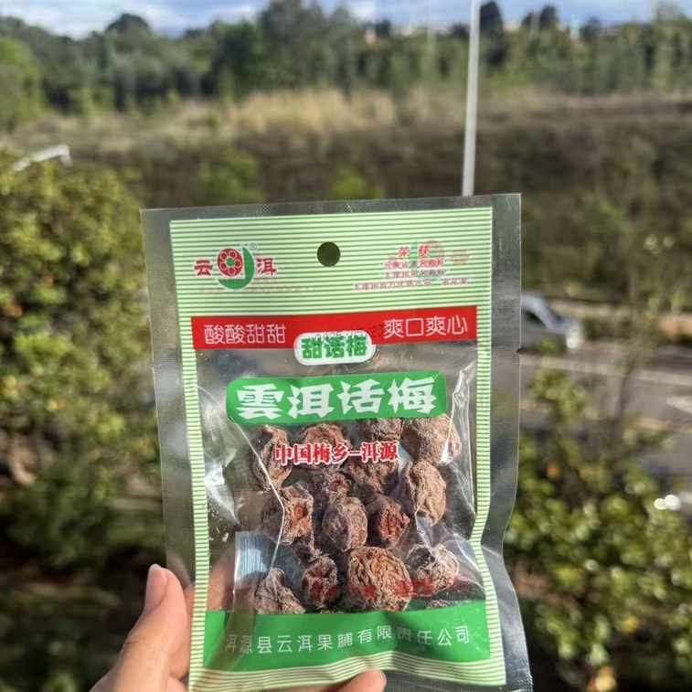 Yunnan Dali specialty  dried plums, sweet and sour taste of childhood, workgroup plums, sweet, sour and salty flavour, 50g*2 packs 7