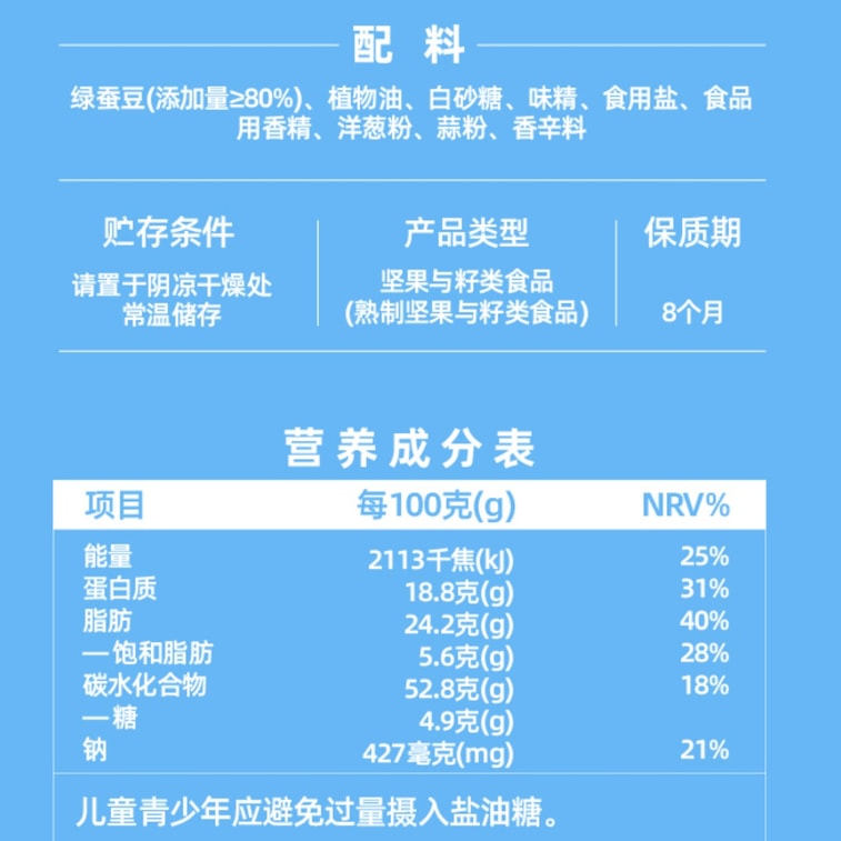 【中国直送】Dian Er Wa グリーンハートソラマメ クラシックオリジナル＆スパイシービーフ風味 雲南省特産宝山ソラマメ ナッツ カジュアルスナック 前菜 258g*2袋 6