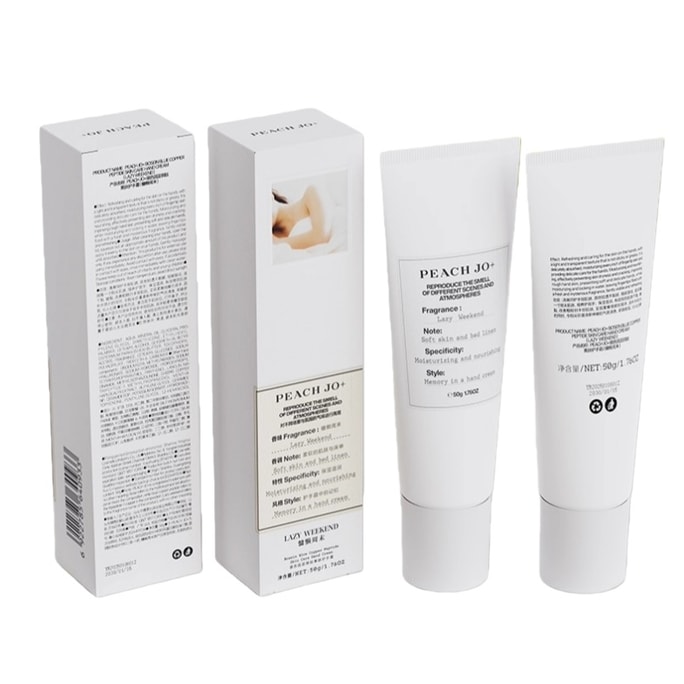 피치 조+ 프로-실란 구리 펩타이드 스킨 너리싱 핸드크림 [레이지 위켄드] 향, 보습, 수분 공급, 건조 및 갈라짐 방지, 50g