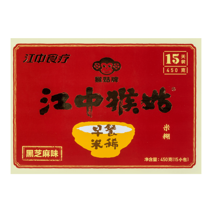 Jiangzhong Hougu Breakfast Rice Cereal (Black Sesame) 450g