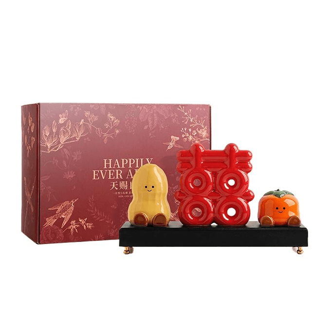 【中国直邮】 贝汉美 创意喜字摆件婚庆装饰 1 件