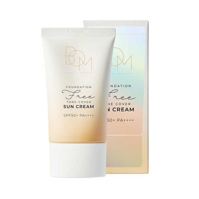 韩国 BOM 遮瑕防晒一体霜  懒人霜亮白霜 粉底带防晒  SPF50+ PA++++ 50g
