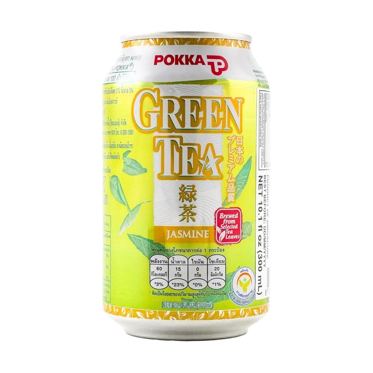 日本POKKA SAPPORO札幌 綠茶飲料 茉莉口味 罐裝 300ml 17