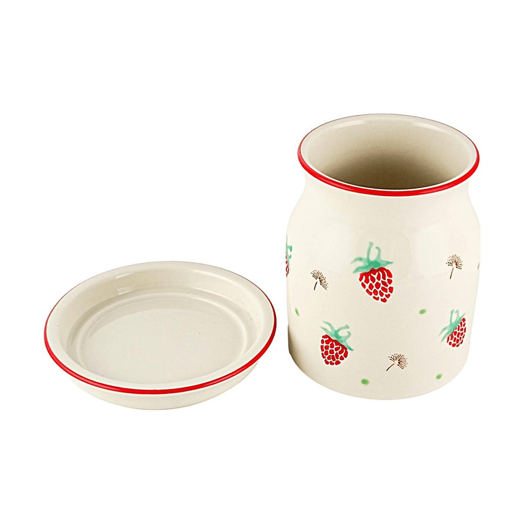 Sweet Strawberry Ceramic Chopstick Cage Kitchen Organizer 5.51×5.71IN 4