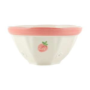 川島屋 草莓之戀 麵碗 大容量 甜點湯碗 7 英寸