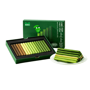 【中国直送】貴州茶【日本の七屋と同じスタイル】呉茶白抹茶チョコレート、80g（5g×16本）、純カカオバター緑茶ミルクチョコレート、さわやかでほんのり甘い、春のお茶のおやつやデザート、お土産に最適【貴州高山抹茶、シルクのように滑らかで濃厚、香り高い】