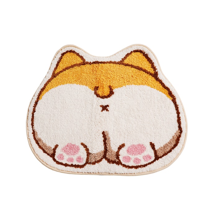 Petorama Corgi Cartoon Fluffy Mat - Butt
