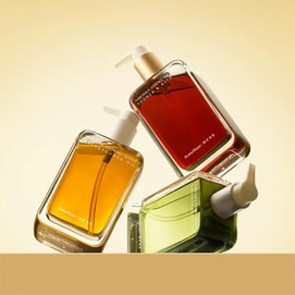 Tuberose Glow Body Wash Oil with Brush Set, 7.95 fl oz, Plant Oil Nourishing