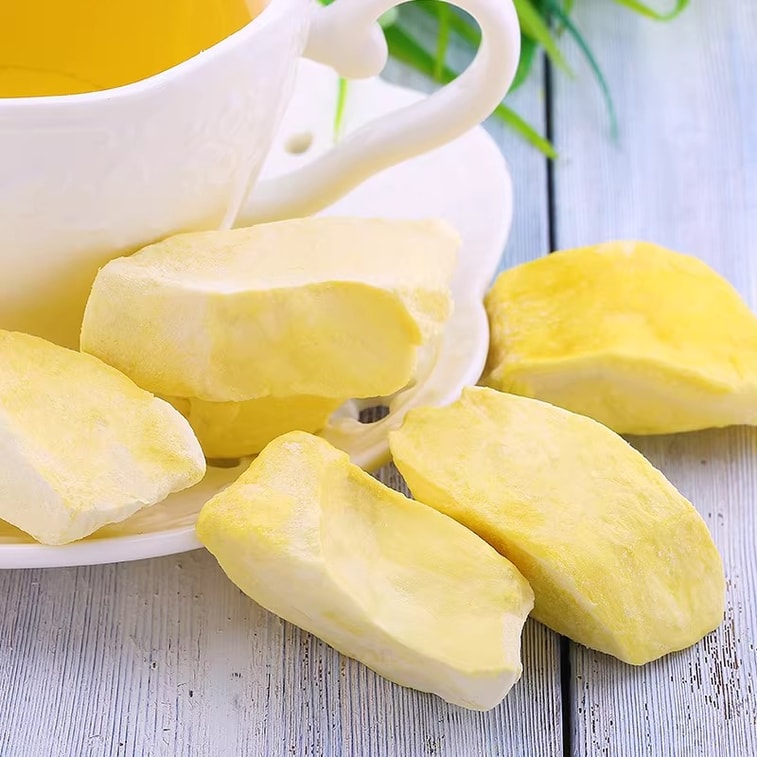 BE&CHEWY Freeze-Dried Durian 90g (3x30g) - 100% Real Thai Durian, Non-Fried Healthy Snack, Vitamin-Rich Fruit Chips, Gluten-Free Natural Treat, Crunchy Dried Fruit 3