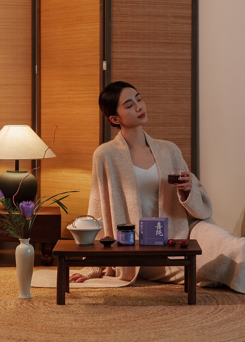 【中国直邮】 喜纯 酸枣仁膏 睡眠古方工艺甄选酸枣仁桑椹茯苓甘草古膏方 200g