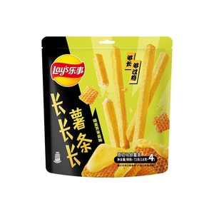 レイズ ロングロングフライドポテト 香ばしいトランス脂肪酸ゼロ コリアンダー風味 甘くてスパイシーな風味 フレッシュでクリスピー [ハニーマスタード風味] 72g (18g*4小袋) 1袋
