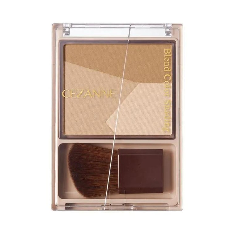 日本CEZANNE倩丽 立体阴影三色修容盘 01暖色调 5g 3