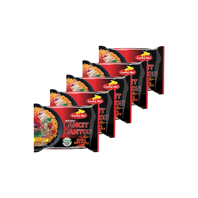 【超值5包】菲律宾LUCKY ME方便面 辣椒炒面 劲辣味 60g*5