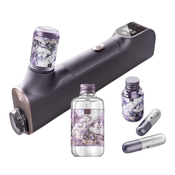 곡심 [증정 200ml 순수 에센스 1병] GX. 신상 럭셔리 그레이 퍼플 홈 무니들 수분 광채 기기 1대 + 증정 1병 200ml 순수 에센스