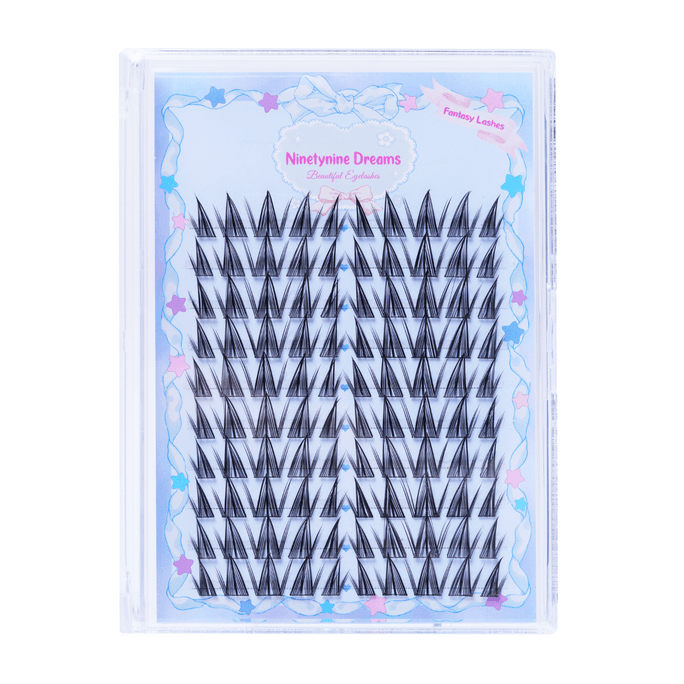 Ninetynine Dreams 100PCs Fantasy Lashes 10-16mm Spiky Manhua Anime Look